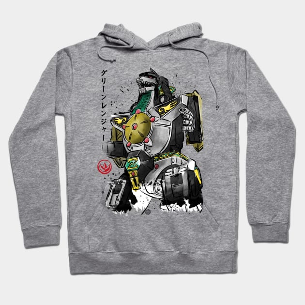 Dragonzord watercolor Hoodie by DrMonekers